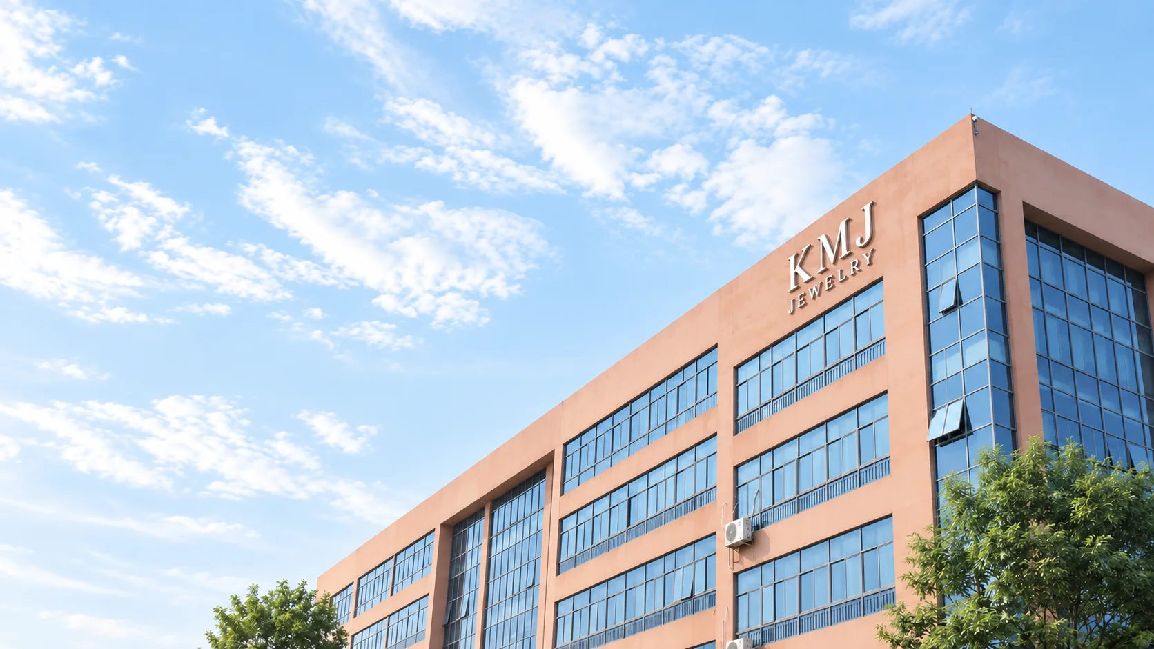 Building exterior with KMJ Jewelry signage