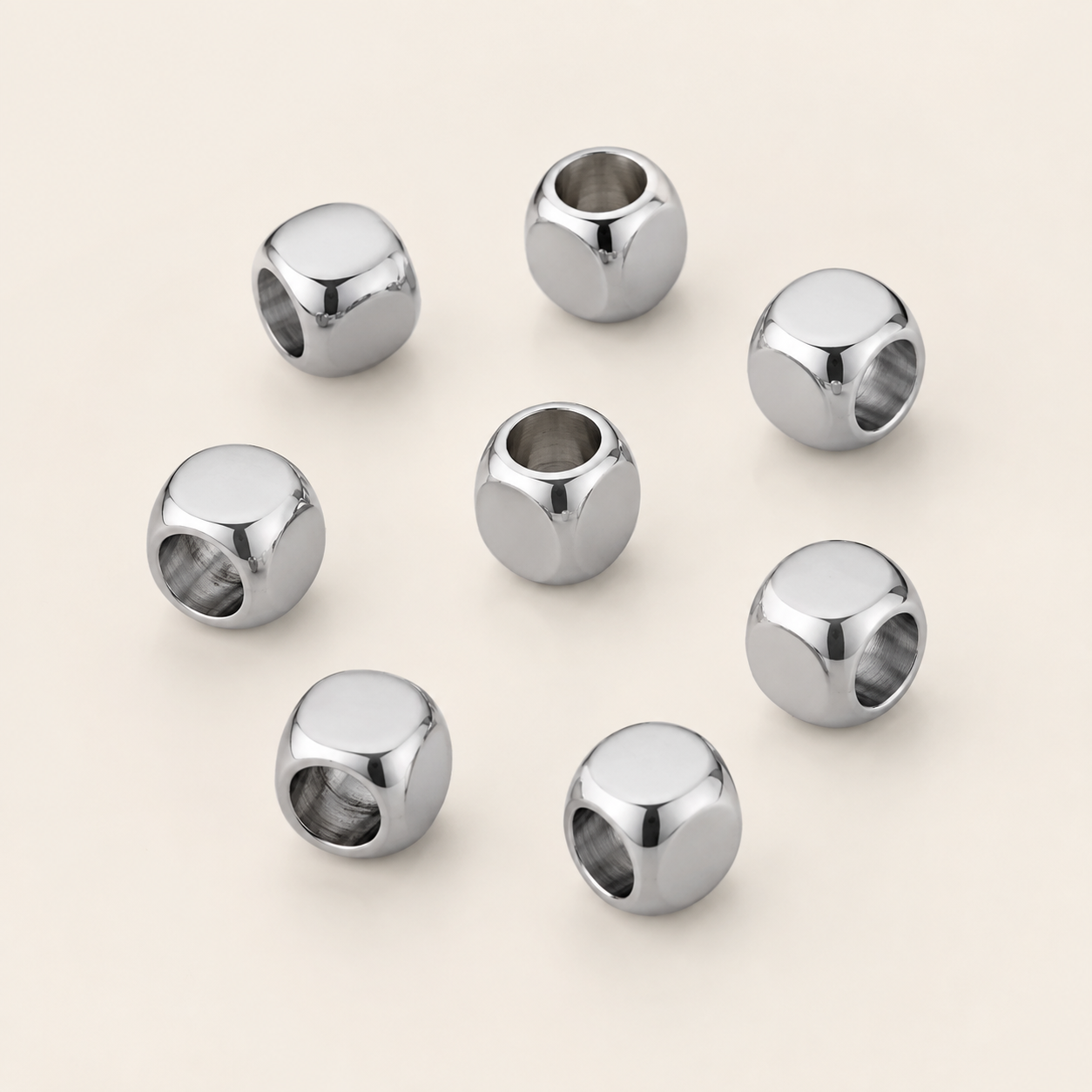 Stainless steel jewelry material and components for durable custom jewelry production