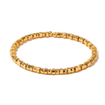 Gold Tone Slim Link Bangle Bracelet — main view thumbnail