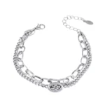 Men’s Medallion Mixed Chain Bracelet — main view thumbnail